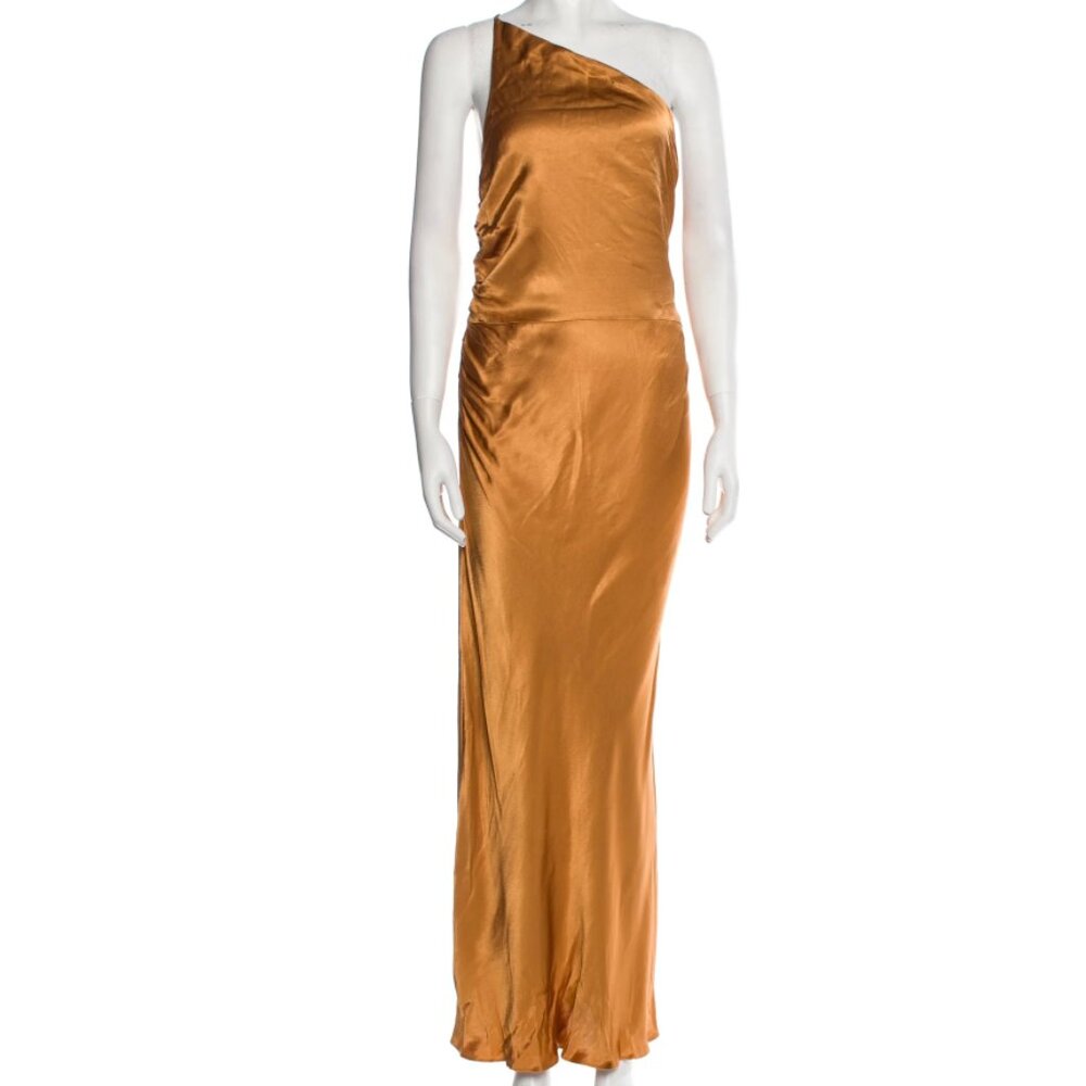 NWT Shona Joy One-Shoulder Long Dress